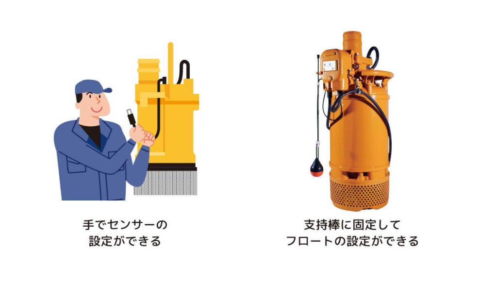 センサー、フロート設置方法